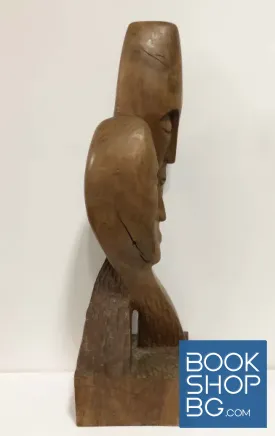 Дървена масивна скулптура. Ръчна изработка.